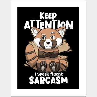 Sarcastic Red Panda Posters and Art